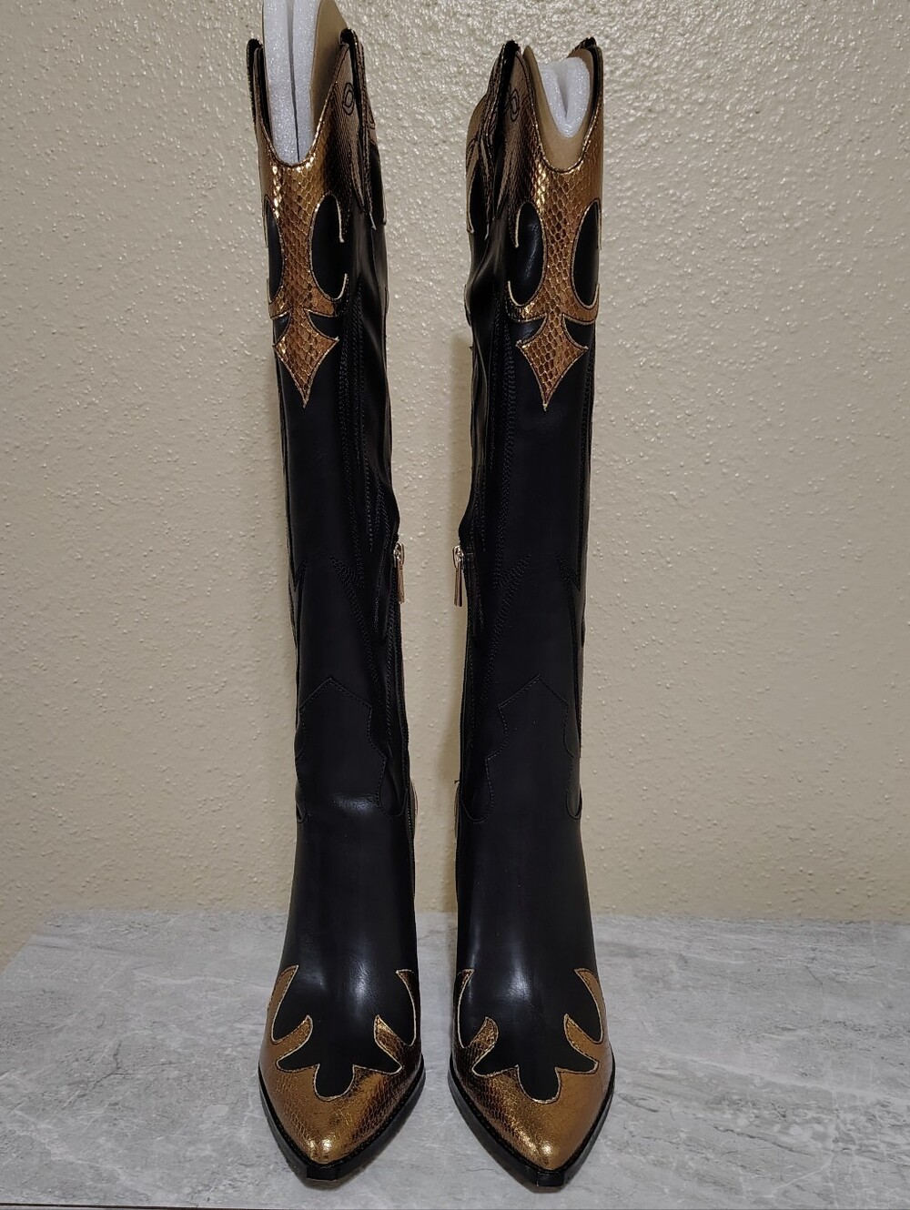 Jessica Simpson Western Cowboy Cowgirl Boots Rhetta Flame Knee High Rodeo - Picture 3 of 10